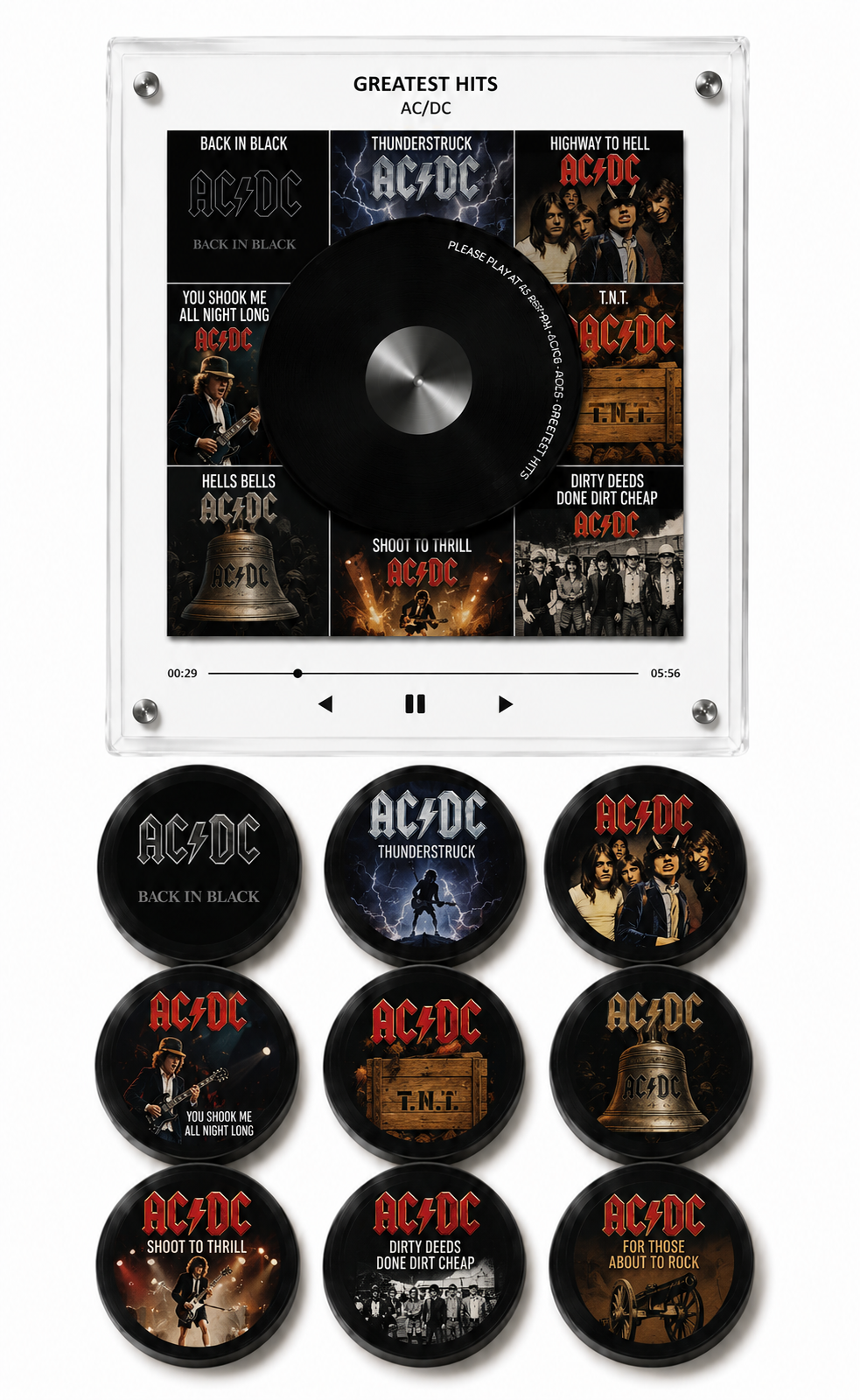 AC/DC Magnetic Vinyl Set