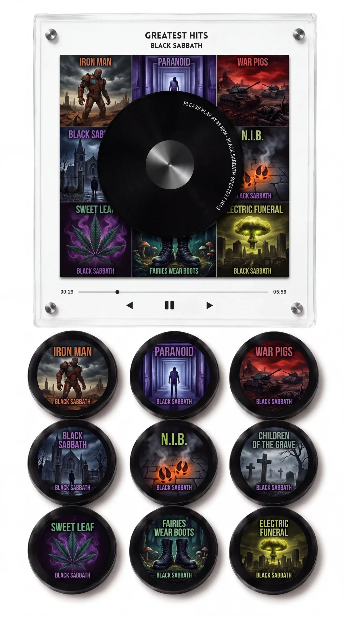 Black Sabbath Magnetic Vinyl Set